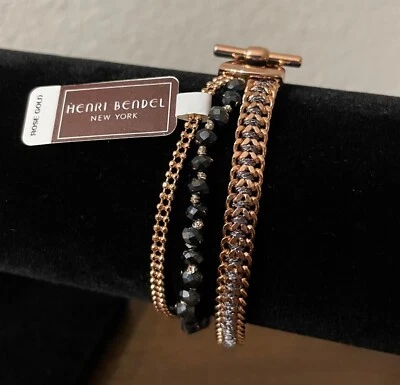Pulsera Henri Bendel St Tropez Delicada Multicapa Palanca Nueva con Etiquetas Foto 1 de 4