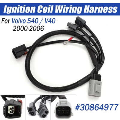 For Volvo S40 / V40 2000-2006 Front Ignition Coil Wiring Harness #30864977 2.0T - Image 1 of 4