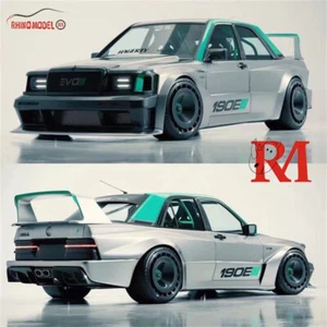 Rhino Model RM 1:64 MB 190 EVO II silver Diecast Model Car - Picture 1 of 4