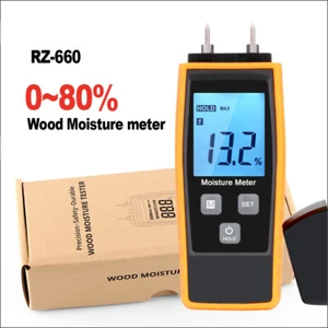 Wood Moisture Meter Digital Moisture Meter Concrete 0-80% Woodworking Measuring - Bild 1 von 6