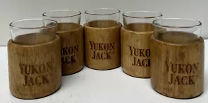 Yukon Jack Liquore Company Logo Shot Vetro Set Di 5 Occhiali - Picture 1 of 8