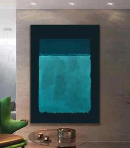 Rothko Shades of Sky Blue 90*120cm Canvas Unframed Print Australian Wall Art - Picture 1 of 2