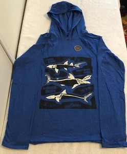 Cat & Jack Shark Hooded Shirt-Size XL (16) - Picture 1 of 5