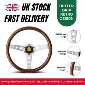 Volante plato plano 350 mm MOMO Indy Heritage Rally/Carrera/Motorsport - Imagen 1 de 9
