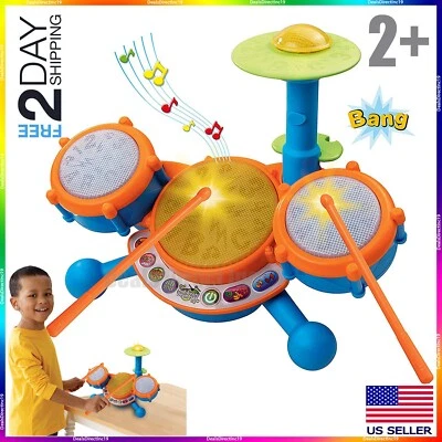Musical Educational Toys For Girls Boys Kids 2 3 4 5 Year Olds Instruments Drum - Image 1 of 4