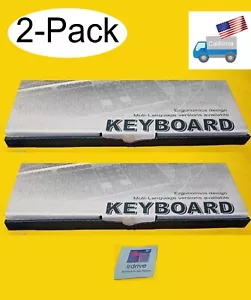 2-Pack: NEW LK1300 Black Spanish Multimedia PS/2 Computer Desktop PC Keyboard KB - Picture 1 of 11
