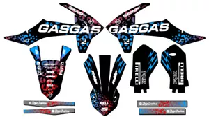 2021-2024 MC-E 3 CHEETAH Black Senge Graphics Kit Compatible with GASGAS - Bild 1 von 10
