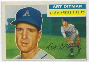 1956 Topps Art Ditmar Kansas City Athletics #258 - Picture 1 of 2