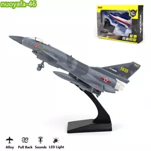 1/72 China Army J-10C Camo Alloy Fighter Aircraft Model Plane w/Sounds Light Toy - Picture 1 of 8