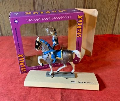 Starlux knight on horse in box made in France 1970’s  (Knight 2) - Image 1 of 3