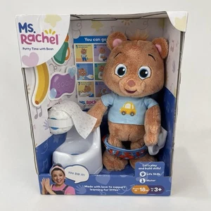 Ms. Rachel Potty Time With Bean Bear Interactive Learning Stuffed Animal Plush - Picture 1 of 11