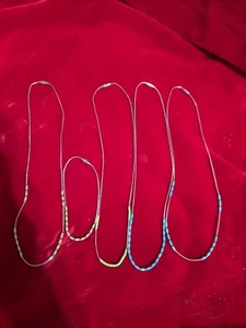 Vintage Silver And Turquoise 15 In Necklace Choker Set Including A Bracelet - Picture 1 of 1