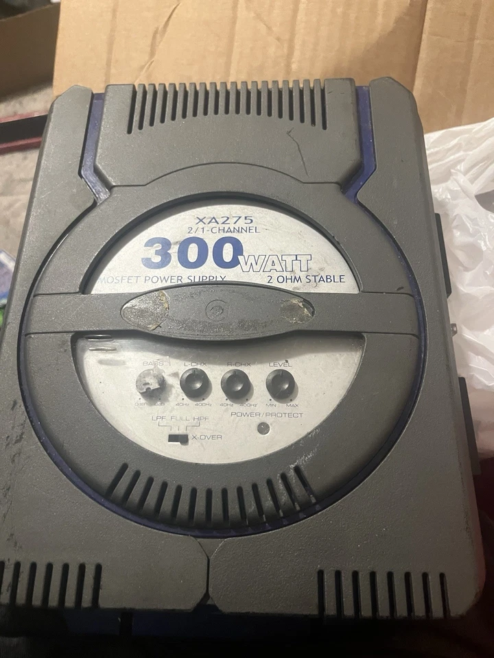 Amplificador de Potencia Mosfet Amplificador de 300 Vatios Jensen De Colección 2 Canales Puenteable Crossover Foto 1 de 1