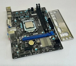 MSI H61M-P31/W8  / MS-7788 VER:1.0 Intel Socket 1155 Motherboard with Back Plate - Picture 1 of 4