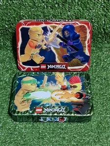 LEGO Ninjago Minifigure Limited Edition Metal Tins 112429 112404 x2 - Picture 1 of 8
