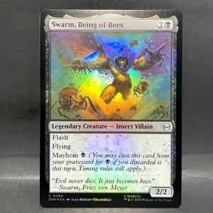 2025 MTG MARVEL'S SPIDER-MAN SWARM BEING OF BEES 0069 FOIL (COMMON) - Picture 1 of 2