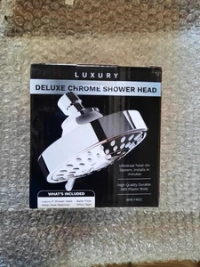 Exclusive Home Goods Deluxe Chrome Shower Head - Picture 1 of 4