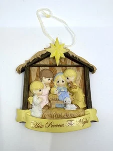 New Precious Moments holiday ornament manger scene How precious the night 2011 - Picture 1 of 4