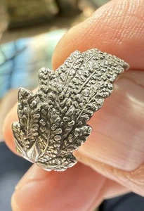 Sterling Silber Blatt Ring Gr. 6,5 - Bild 1 von 8