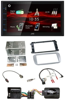 JVC USB Bluetooth Lenkrad DAB 2DIN Autoradio für Ford Galaxy C Max Focus Profi s - Bild 1 von 4