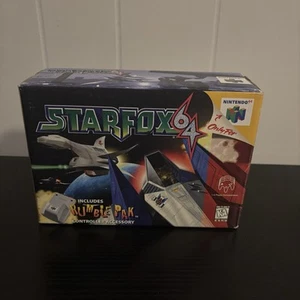 Star Fox 64 (Nintendo 64, 1997) CIB Box Manual Inserts, No Rumble Pak - Picture 1 of 8