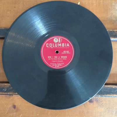 Gayla Peevey Three Little Bunnies/I Wish I Wuz A Whisker Columbia 40182 - 78 rpm Foto 1 de 2