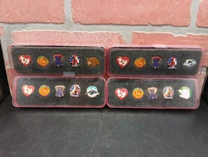 4x TY Beanie Baby Club Pins Juegos de 5 piezas con vitrinas Spot Squealer Splash +  - Imagen 1 de 13