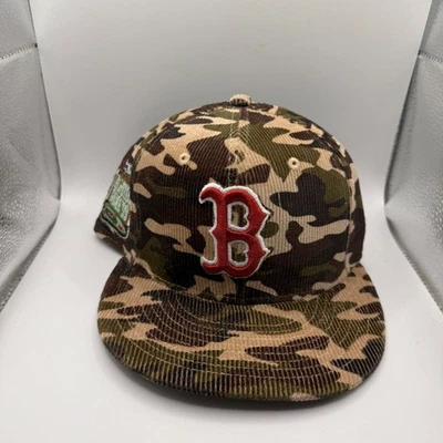 Кепка на резинке New Era 59Fifty Boston Red Sox 1999 All-Star камуфляжная вельветовая размер 7 - Изображение 1 из 4