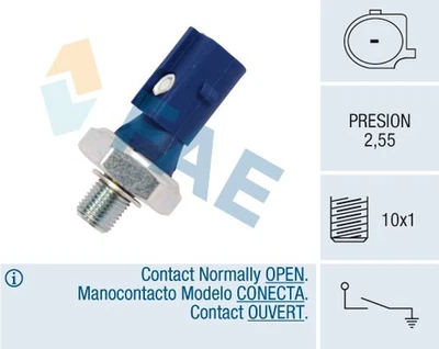 FAE 12875 Oil Pressure Sensor Gauge For Skoda Octavia Ii Superb Ii Yeti 1.8L 2L - Image 1 of 4