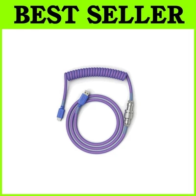 Coiled USB C Cable for Mechanical Keyboards - Image 1 of 4