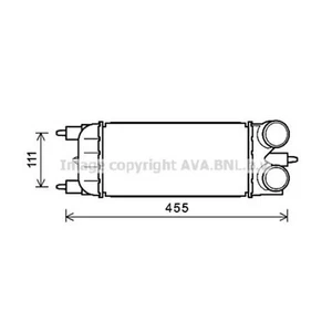 Ladeluftkühler für Kühler Ladeluft Peugeot 508 SW Citroën C5 III Break TD_ - Bild 1 von 1