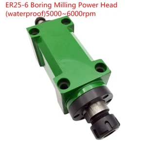 ER25-6 Bohrkraftkopf Spindelkopf 5000-6000U/min CNC Bohren Fräsen Schneiden - Bild 1 von 5