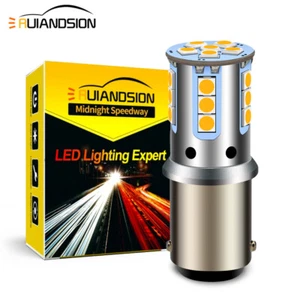 Ruiandsion BA15D led Feu de recul, DRL, Feu arrière 10-60V 1200lm Blanc chaud - Imagen 1 de 10