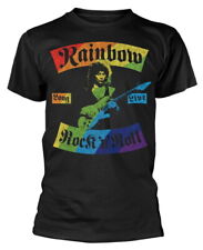 Rainbow Long Live Rock N Roll Rainbow Black T-Shirt NEW OFFICIAL