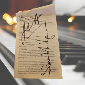 Signiertes Playbill - Joshua Bell, Geiger Simon Mulligan, Pianist - Bild 1 von 4