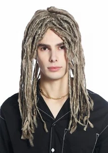 Perücke Karneval Fasching Herren Damen Rasta Dreadlocks Blond Mix Hippie CW-015 - Bild 1 von 6