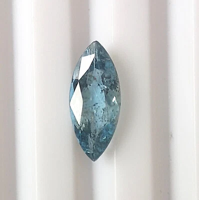 Piedra preciosa natural facetada aguamarina azul marquesa Santa María 12X5 mm 1,05 quilates Foto 1 de 4