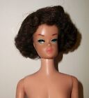 1960S VINTAGE BARBIE DOLL DARK BRUNETTE UNDERFLIP RARE FASHION QUEEN WIG #B12