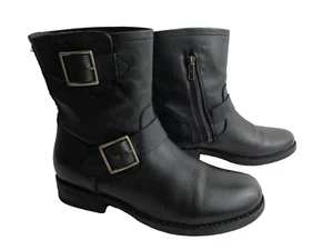 FRYE Vicky 3478817 Negro EE. UU. WMNs 6.5M Cuero Ingenieros Botas Moto MÉXICO - Imagen 1 de 10
