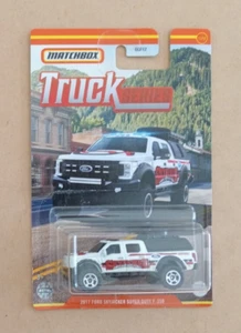MATCHBOX - TRUCK SERIES 2017 FORD SKYJACKER SUPERDUTY F-350 (WHITE) 11/12 - Picture 1 of 2