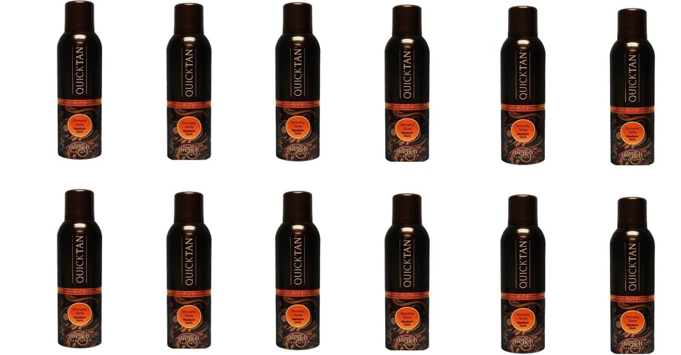Paquete de 12 brumas bronceadoras Body Drench bronceado rápido sin sol medio oscuro 6 oz Foto 1 de 1