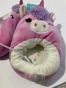 Squishmallows  UNICORN  Kids Slippers Size 11/12 - Picture 1 of 6