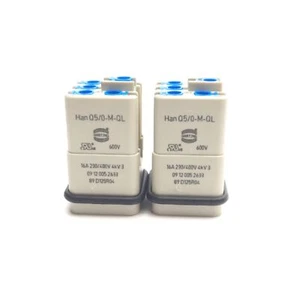 Lot of 2 Harting 09120052633 Han-Q5/0-M-QL Heavy Duty Connector 5-Pole, 16 Amps - Picture 1 of 4