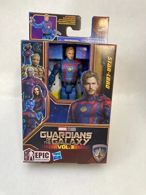 Hasbro Marvel Guardians of the Galaxy Vol 3 Epic Hero Series Star-Lord 4" Figure - Image 1 of 2