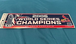 2011 World Series Champions St Louis Cardinals Bumper Sticker Decal 10x3 Size - Picture 1 of 1