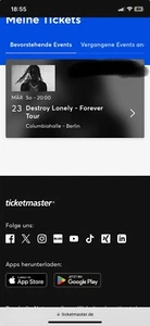 destroy lonley tour tickets berlin 2025 - Bild 1 von 1