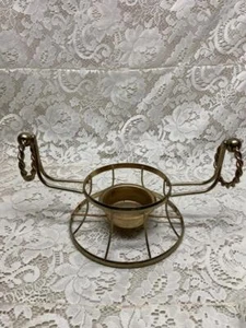 Round Brass Food Server- Warmer.  11in x 7in x 5.5in - Picture 1 of 7
