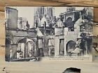 Antique Ww1 French Unposted Postcard Cathedral Ruins, University St W160