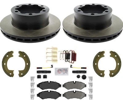 Carbon Fleet Duty Brake Rotors Pads For Sprinter 3500 19-2020 Single Rear Wheel — 第 1/4 张图片