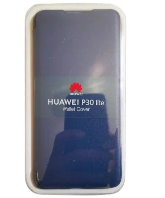 Original For HUAWEI P30 Lite Case Card Slots PU Leather Flip Wallet Cover - Image 1 of 4